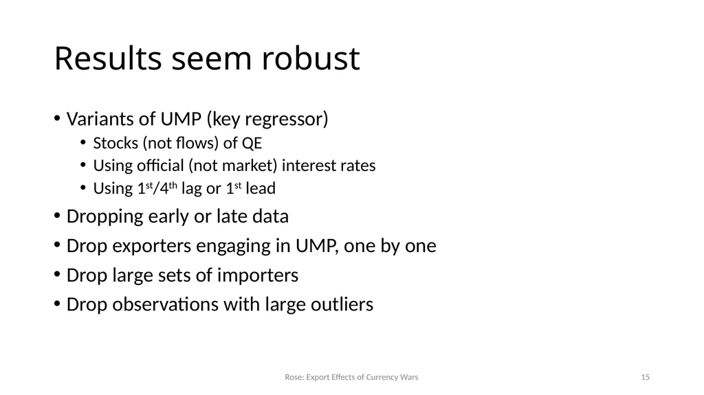 Currency Wars? Unconventional Monetary Policy Does - slide 15 of 20