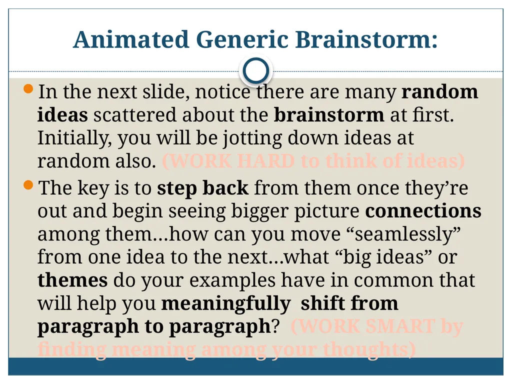 AICE: GP-9/Pavich 2012-2013 Writing the AICE - slide 49 of 70