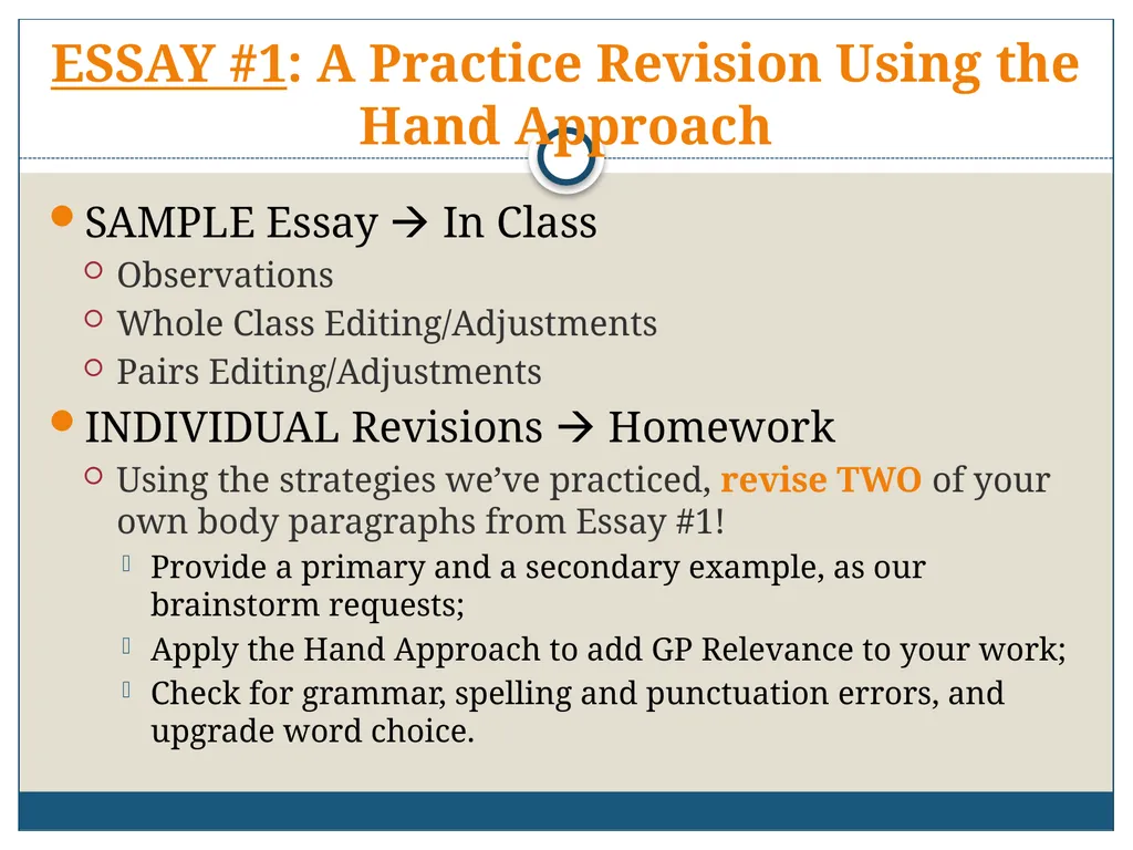 AICE: GP-9/Pavich 2012-2013 Writing the AICE - slide 69 of 70