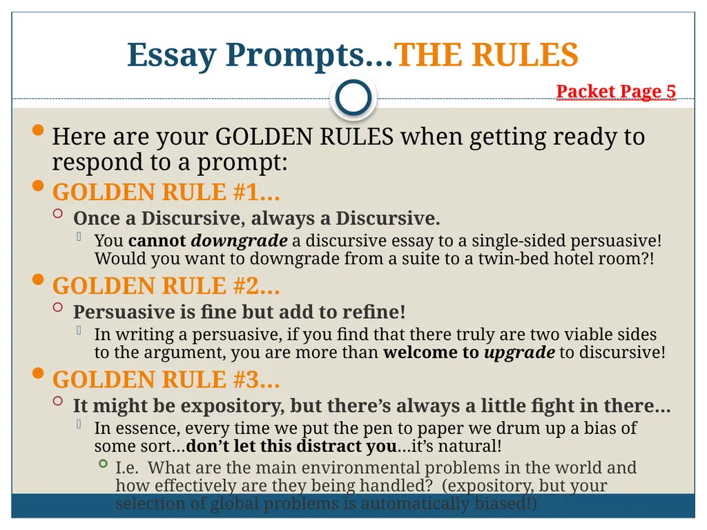 AICE: GP-9/Pavich 2012-2013 Writing the AICE - slide 27 of 70