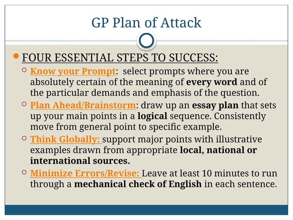 AICE: GP-9/Pavich 2012-2013 Writing the AICE - slide 44 of 70