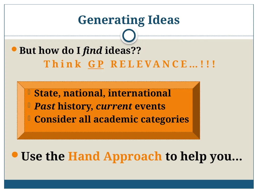 AICE: GP-9/Pavich 2012-2013 Writing the AICE - slide 58 of 70