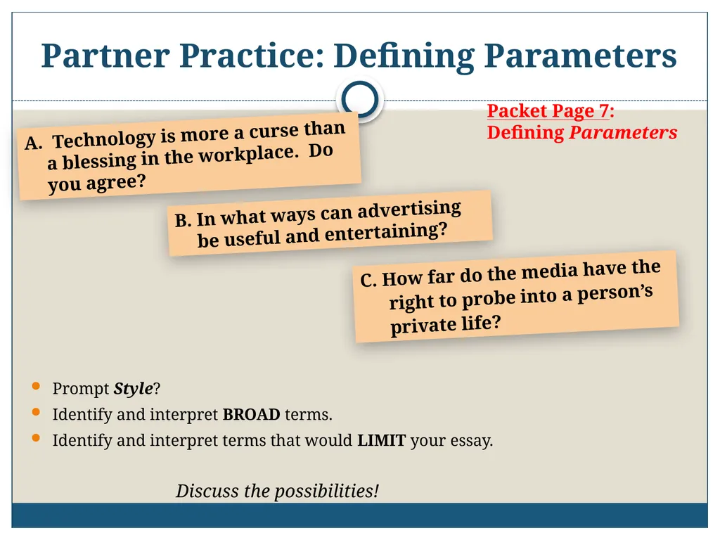 AICE: GP-9/Pavich 2012-2013 Writing the AICE - slide 36 of 70