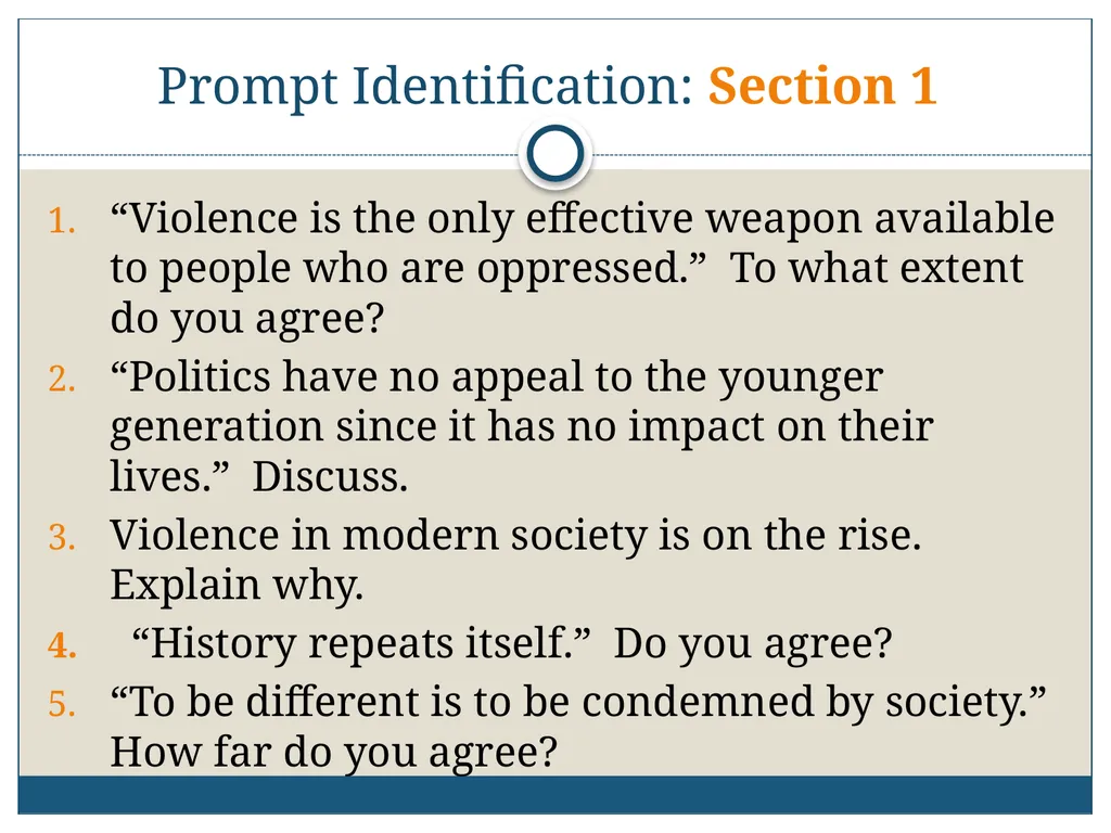 AICE: GP-9/Pavich 2012-2013 Writing the AICE - slide 21 of 70