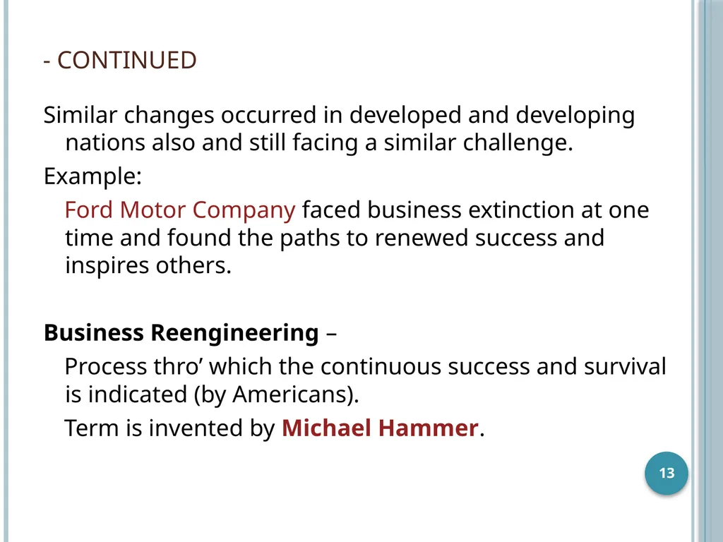 Business Process Reengineering Business Process - slide 13 of 22