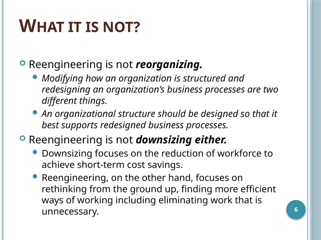 Business Process Reengineering Business Process - slide 6 of 22