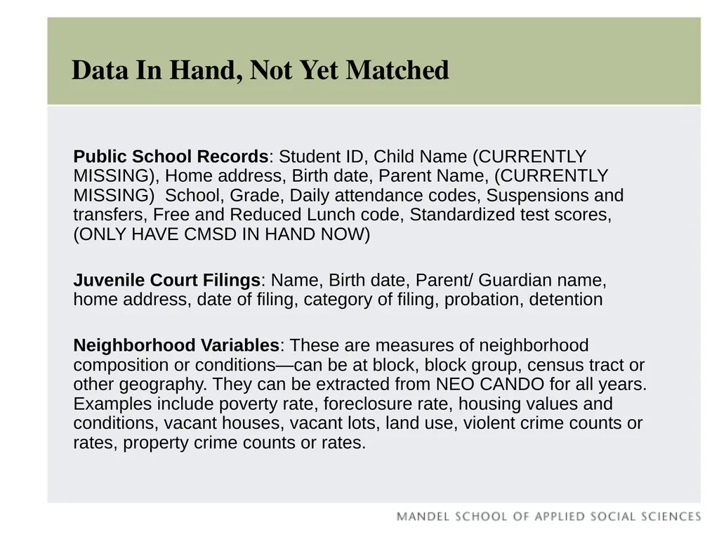 Early Childhood Integrated Data System Claudia - slide 24 of 29