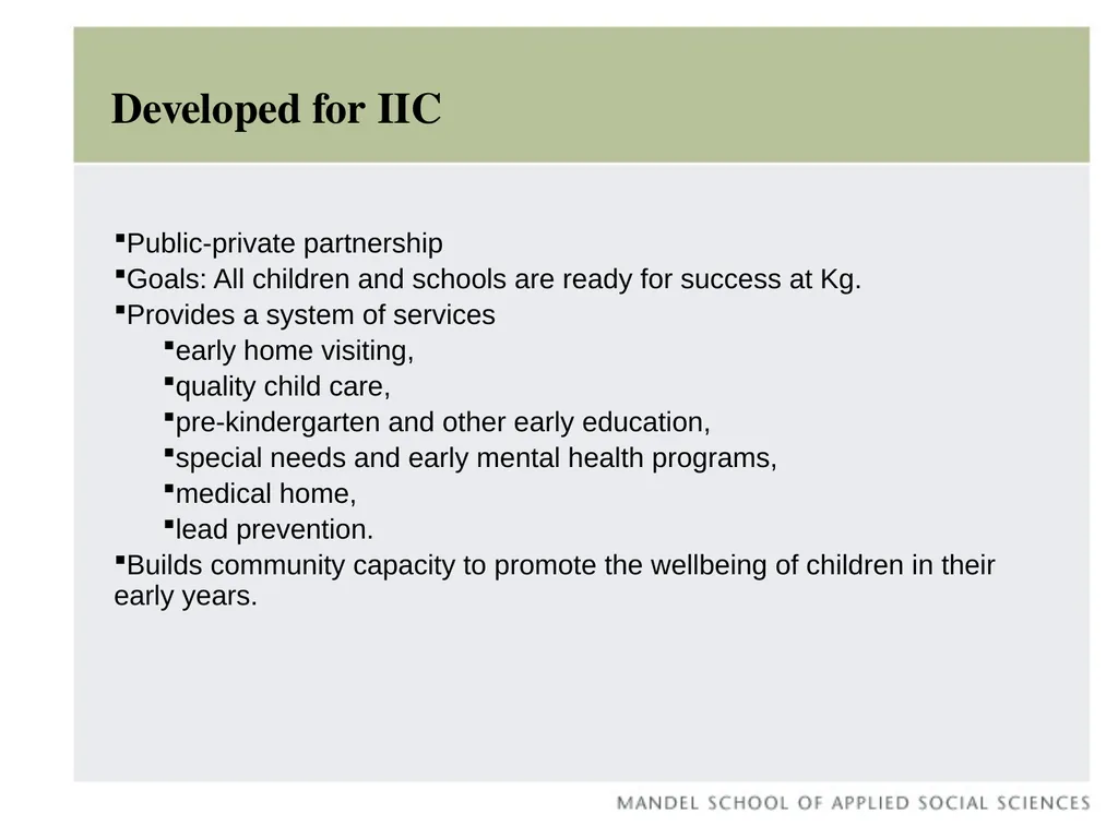 Early Childhood Integrated Data System Claudia - slide 2 of 29