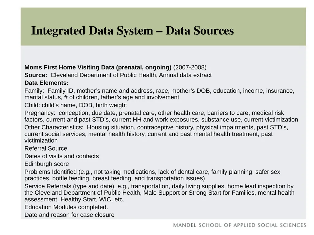 Early Childhood Integrated Data System Claudia - slide 16 of 29