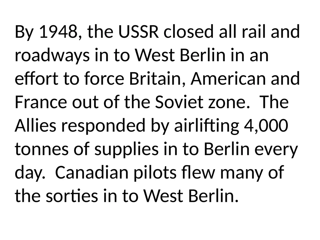 Canada & The Cold War Section 9 The Cold War - slide 8 of 32