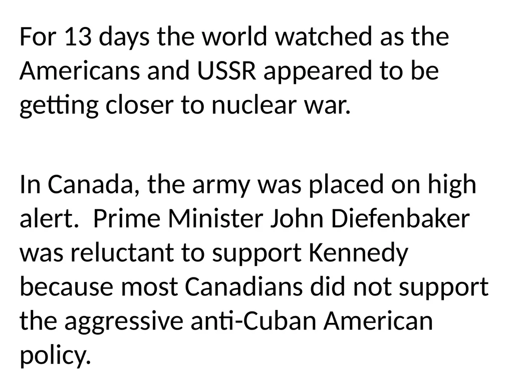 Canada & The Cold War Section 9 The Cold War - slide 20 of 32