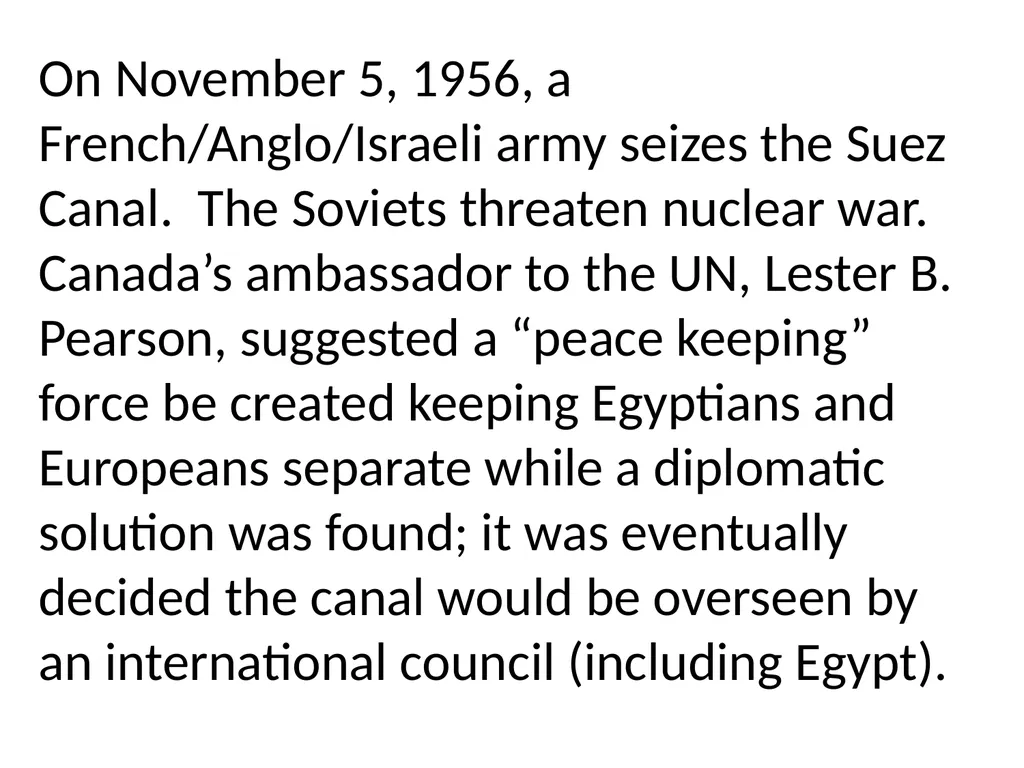 Canada & The Cold War Section 9 The Cold War - slide 16 of 32