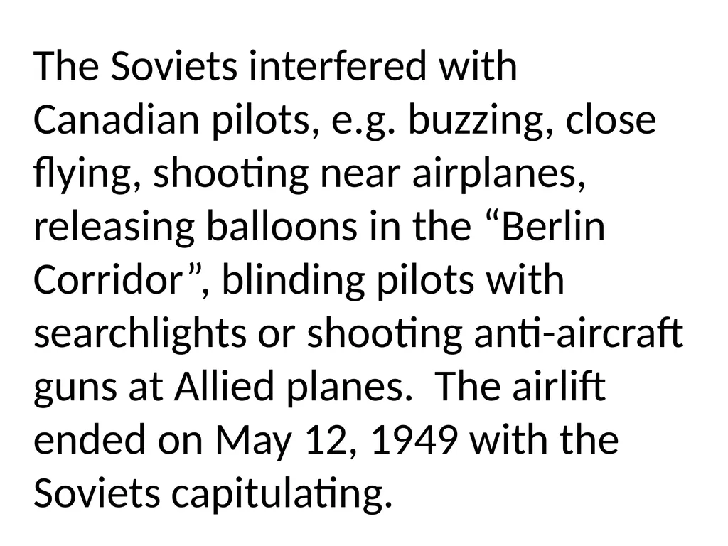 Canada & The Cold War Section 9 The Cold War - slide 9 of 32
