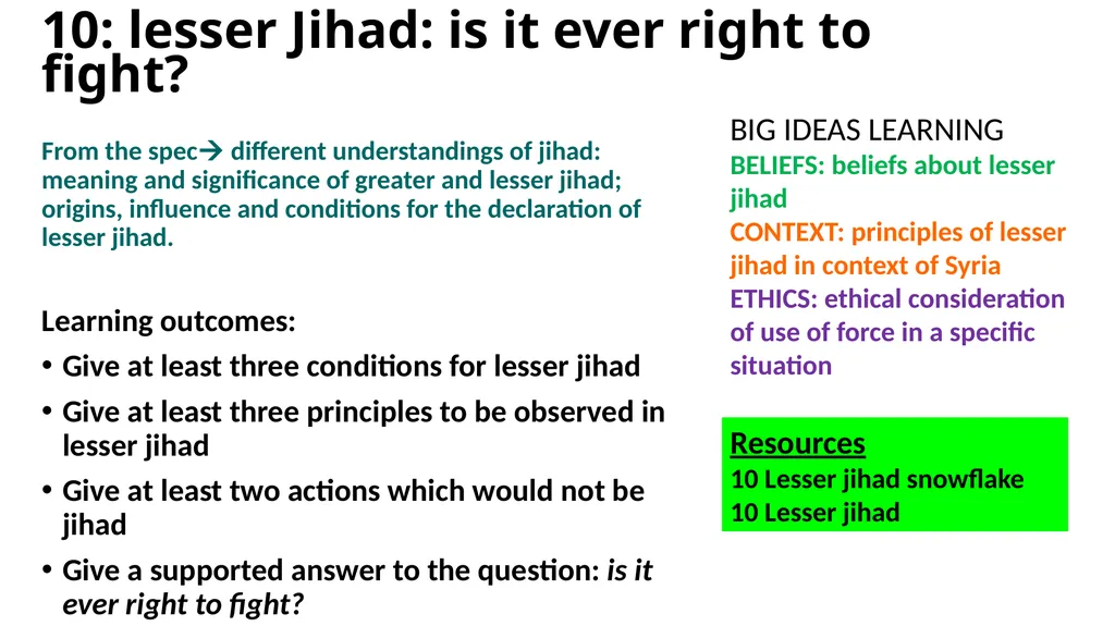 Big Ideas for RE KS4 Curriculum Islam Practices - slide 2 of 3