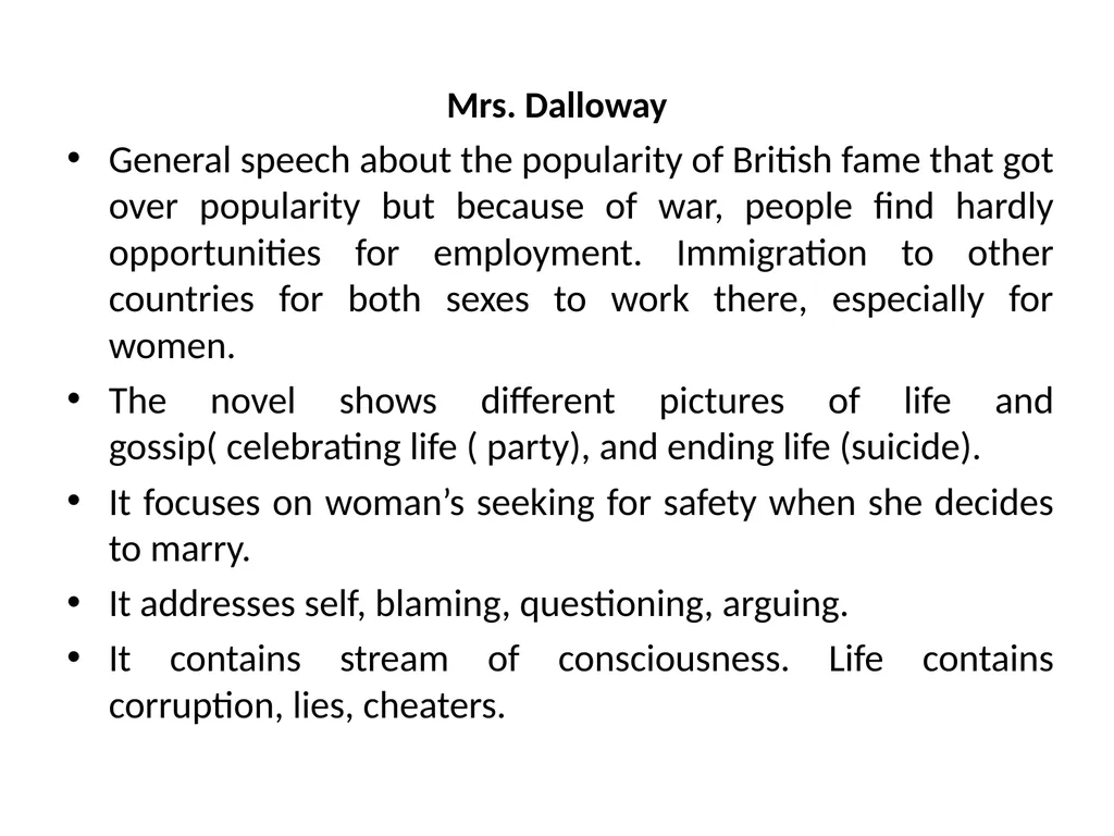 Virginia Woolf Adeline Virginia Woolf 1882 –1941) - slide 10 of 10