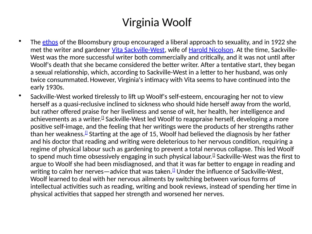 Virginia Woolf Adeline Virginia Woolf 1882 –1941) - slide 3 of 10