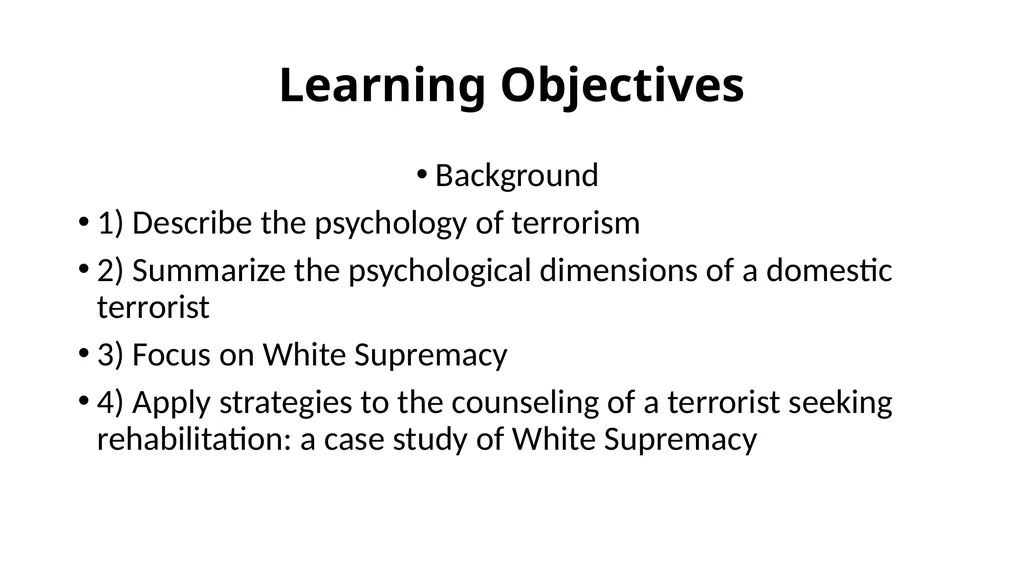 Extremist Hate Groups and the Lure toward Violence - slide 2 of 39