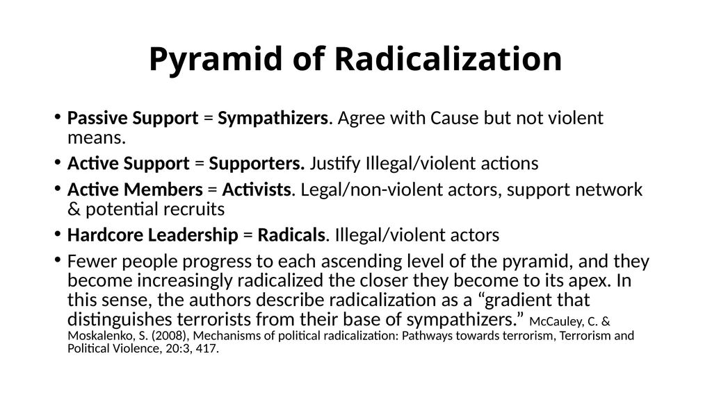 Extremist Hate Groups and the Lure toward Violence - slide 26 of 39