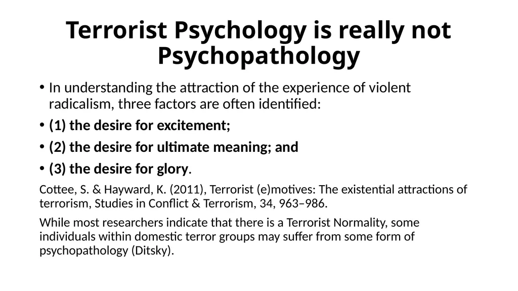 Extremist Hate Groups and the Lure toward Violence - slide 22 of 39