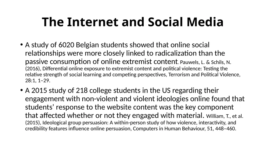 Extremist Hate Groups and the Lure toward Violence - slide 28 of 39
