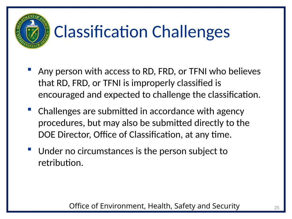 CLASSIFICATION OF NUCLEAR WEAPONS-RELATED - slide 25 of 36