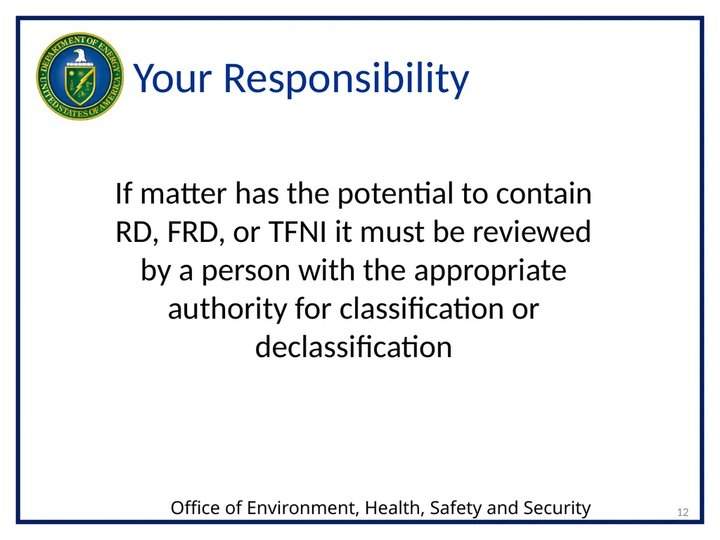 CLASSIFICATION OF NUCLEAR WEAPONS-RELATED - slide 12 of 36