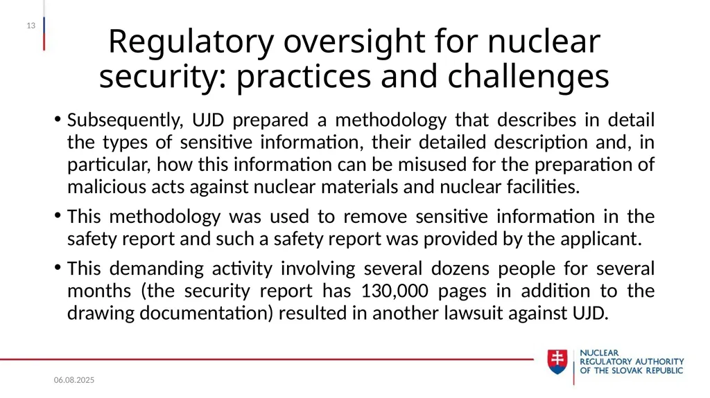Nuclear Security in the Slovak Republic Juraj - slide 13 of 17