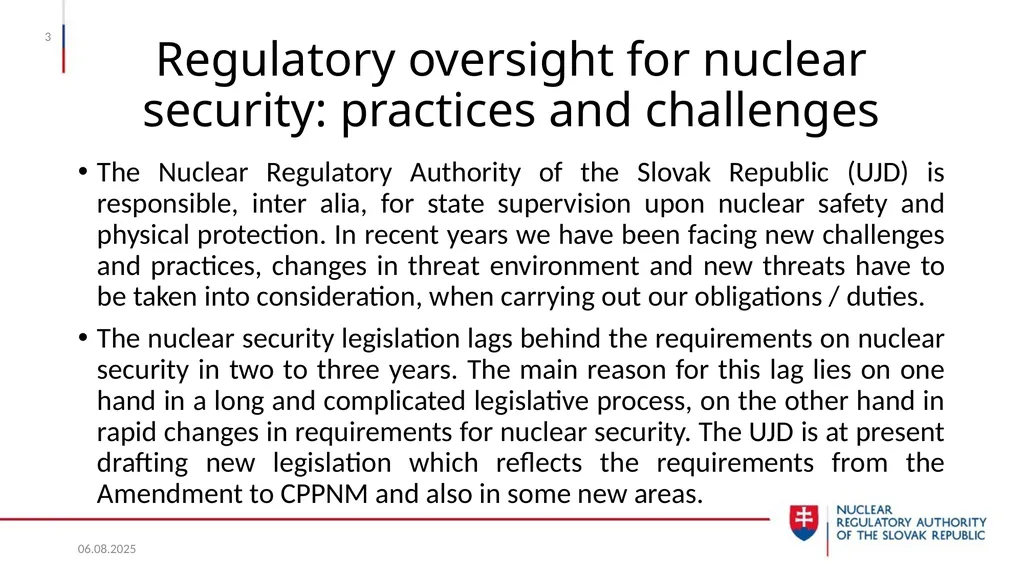 Nuclear Security in the Slovak Republic Juraj - slide 3 of 17