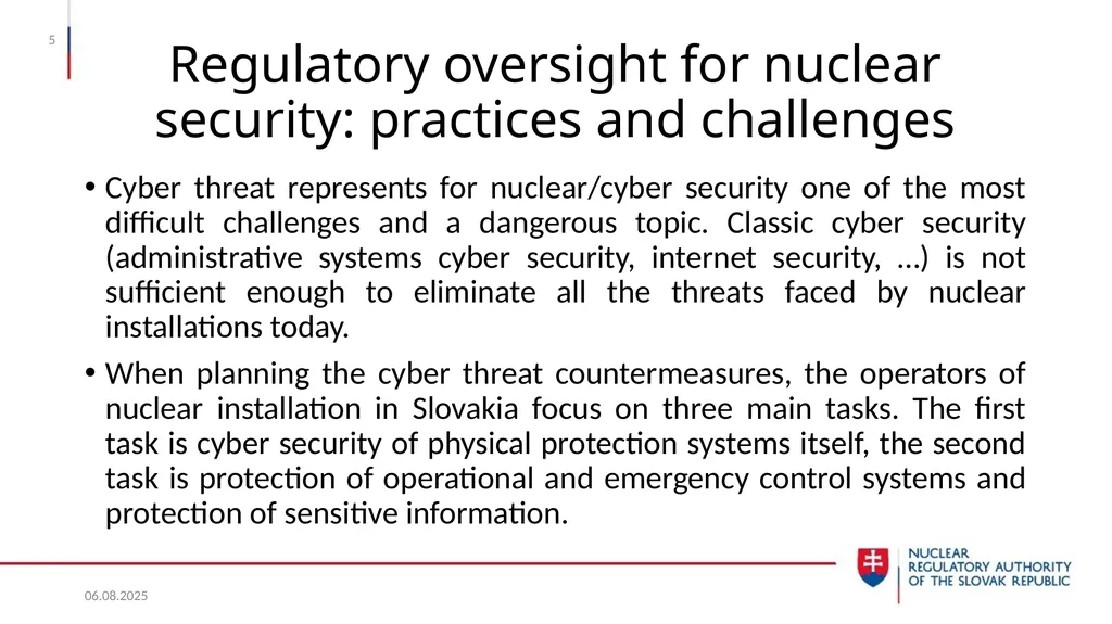 Nuclear Security in the Slovak Republic Juraj - slide 5 of 17