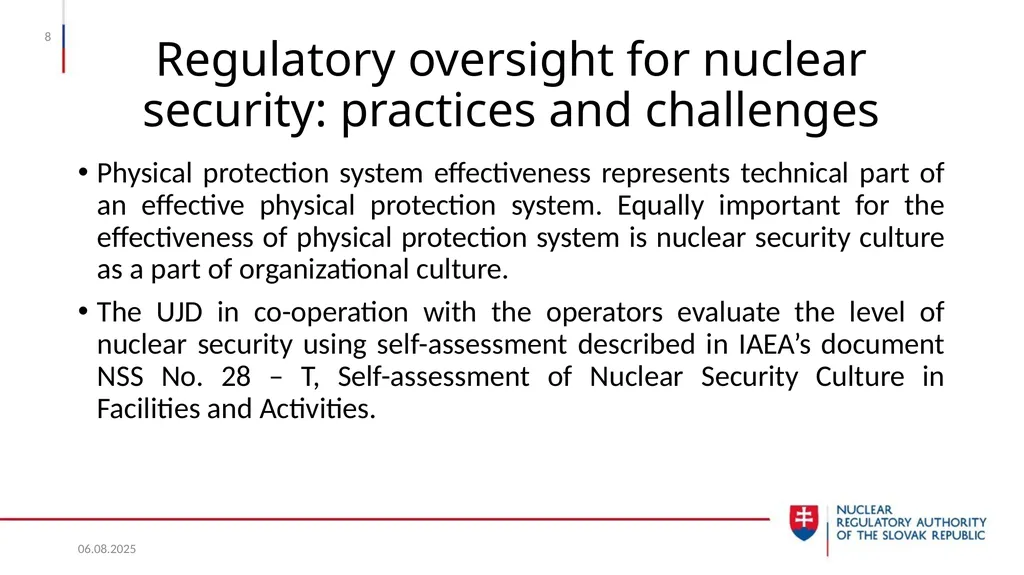 Nuclear Security in the Slovak Republic Juraj - slide 8 of 17