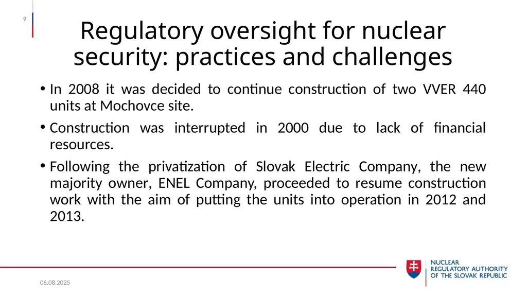 Nuclear Security in the Slovak Republic Juraj - slide 9 of 17