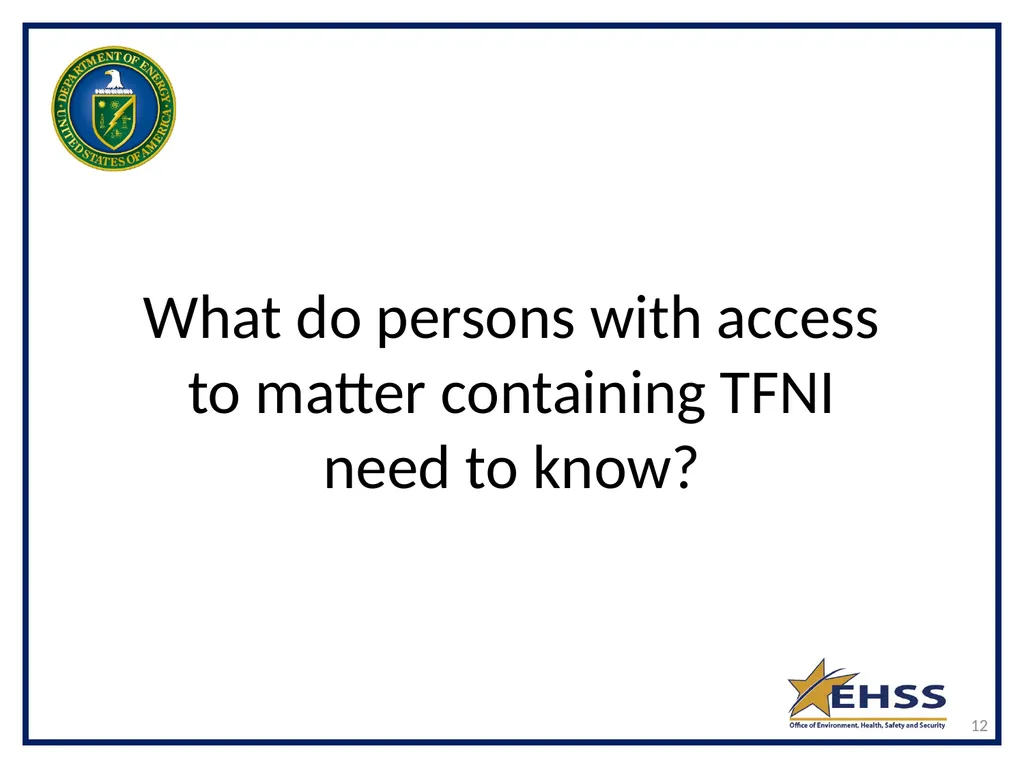 1 Transclassified Foreign Nuclear Information - slide 12 of 26
