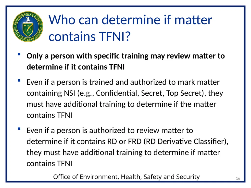 1 Transclassified Foreign Nuclear Information - slide 16 of 26