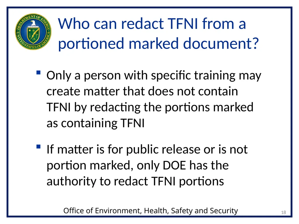 1 Transclassified Foreign Nuclear Information - slide 18 of 26