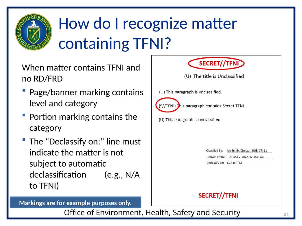 1 Transclassified Foreign Nuclear Information - slide 21 of 26