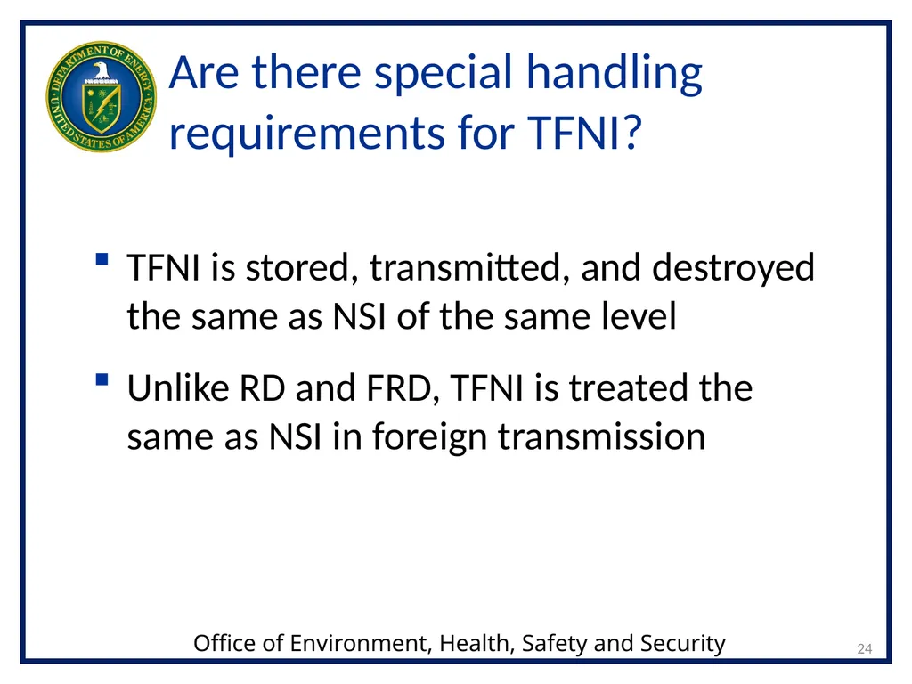 1 Transclassified Foreign Nuclear Information - slide 24 of 26