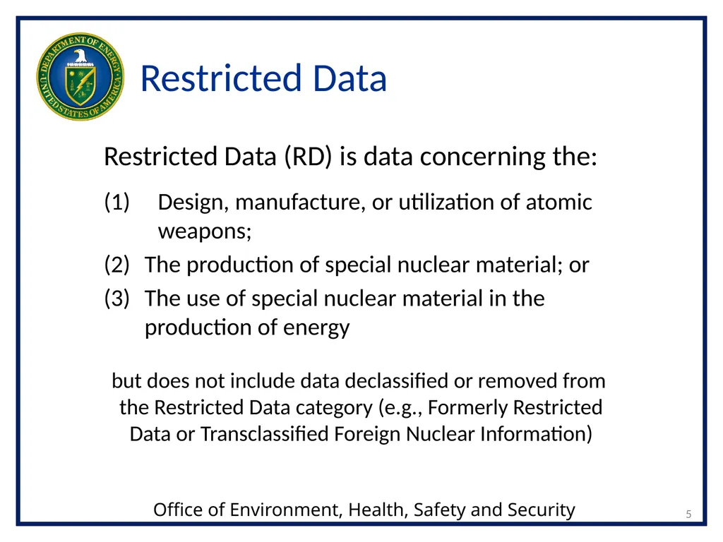 1 Transclassified Foreign Nuclear Information - slide 5 of 26