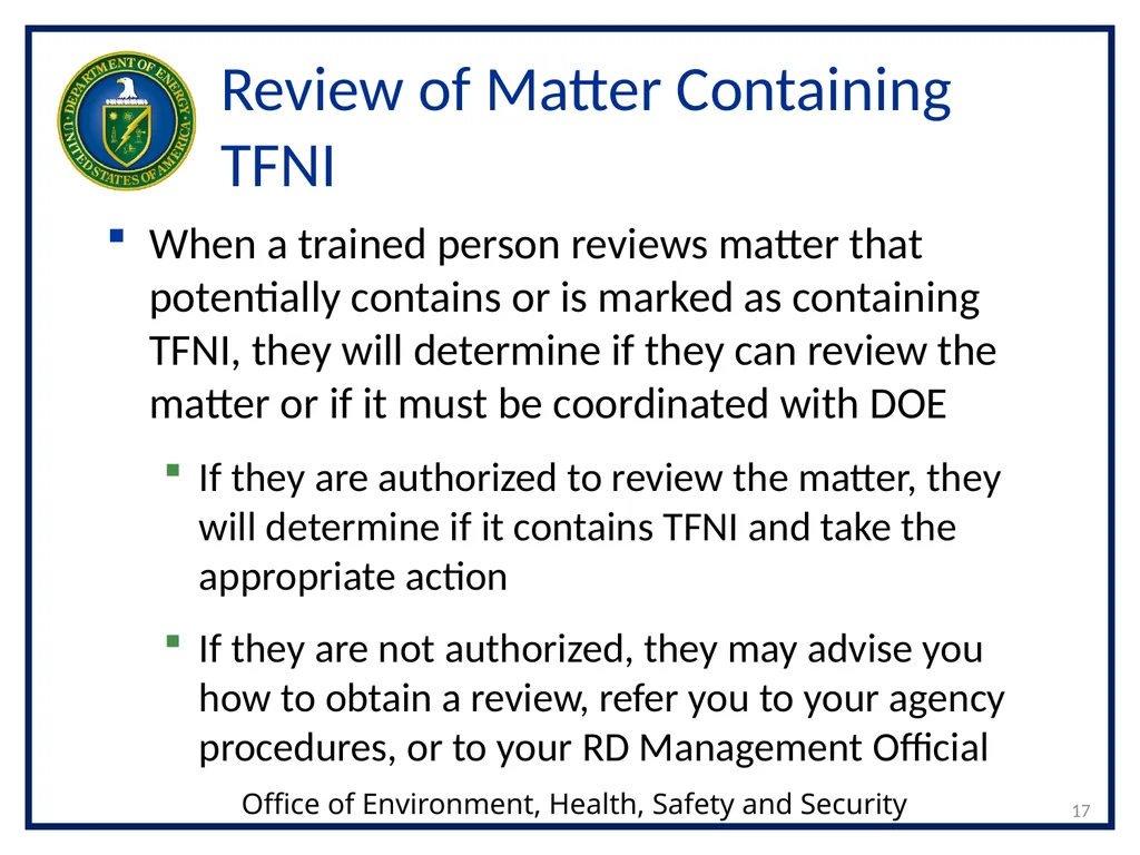 1 Transclassified Foreign Nuclear Information - slide 17 of 26