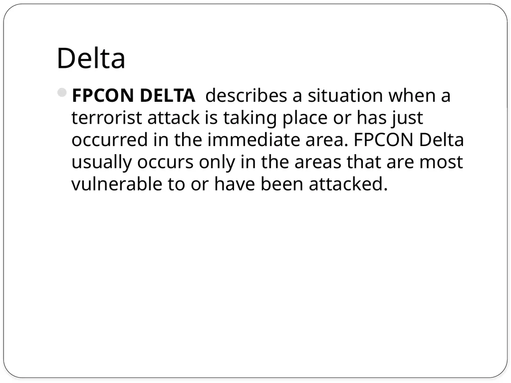Force Protection What is Force Protection? Force - slide 10 of 13
