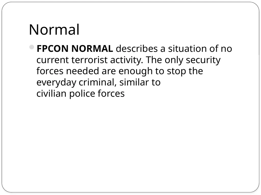 Force Protection What is Force Protection? Force - slide 6 of 13