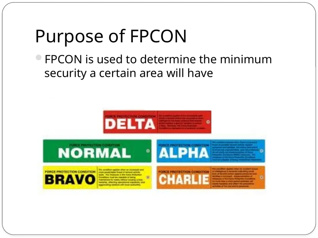 Force Protection What is Force Protection? Force - slide 5 of 13