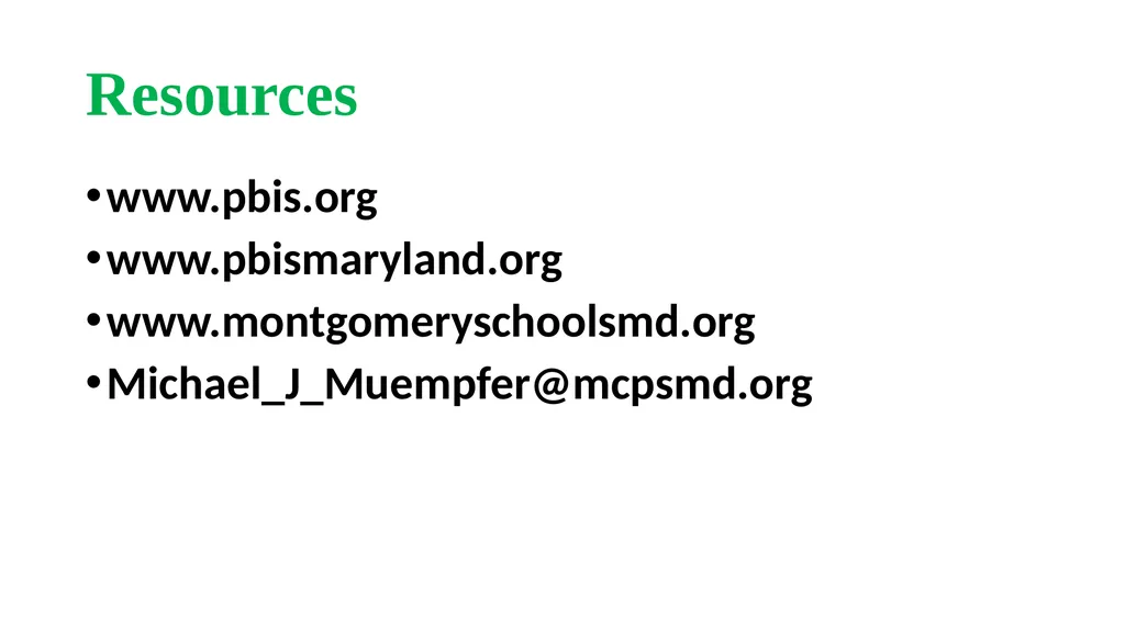 Montgomery County Public Schools School-Wide - slide 41 of 43