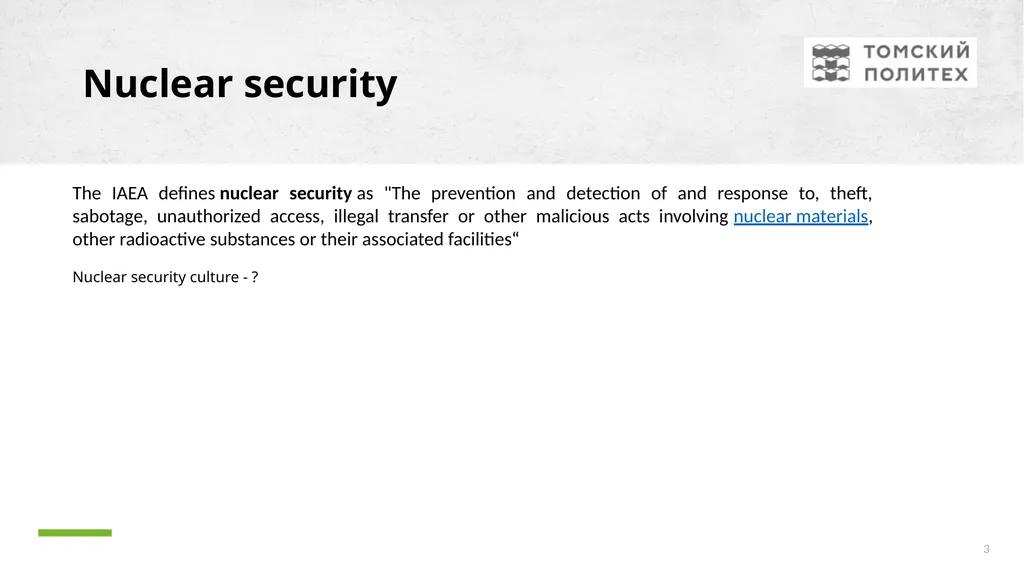 International approaches to provide nuclear - slide 3 of 10