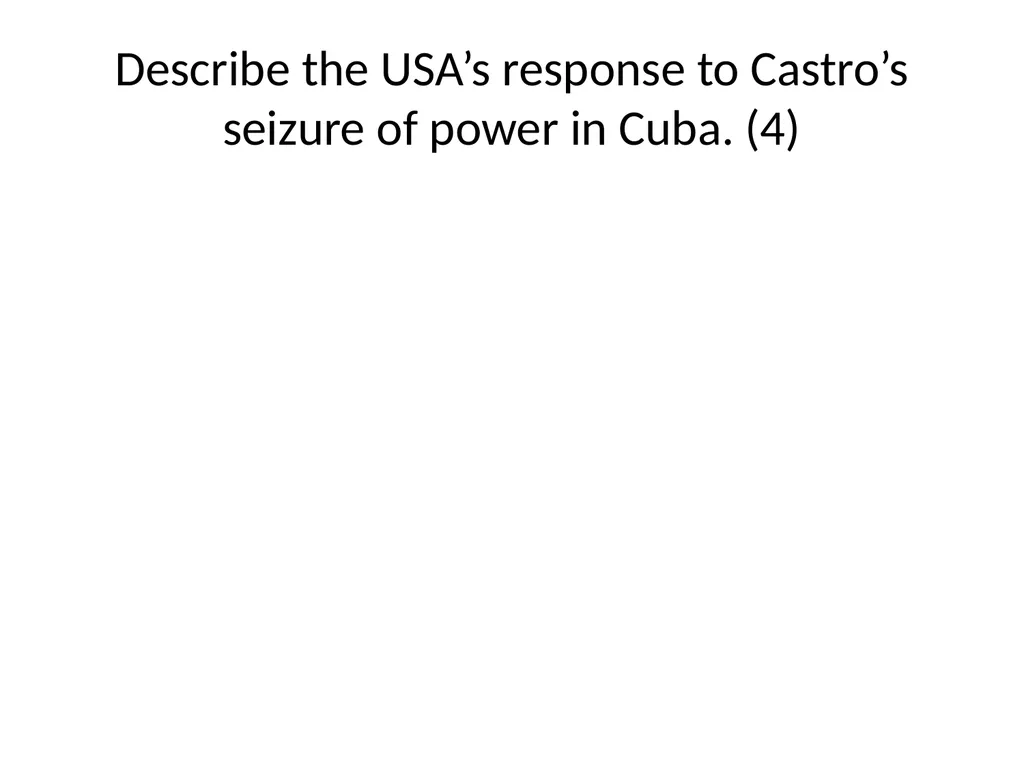Cuban Missile Crisis WARNING! Remember these - slide 15 of 37