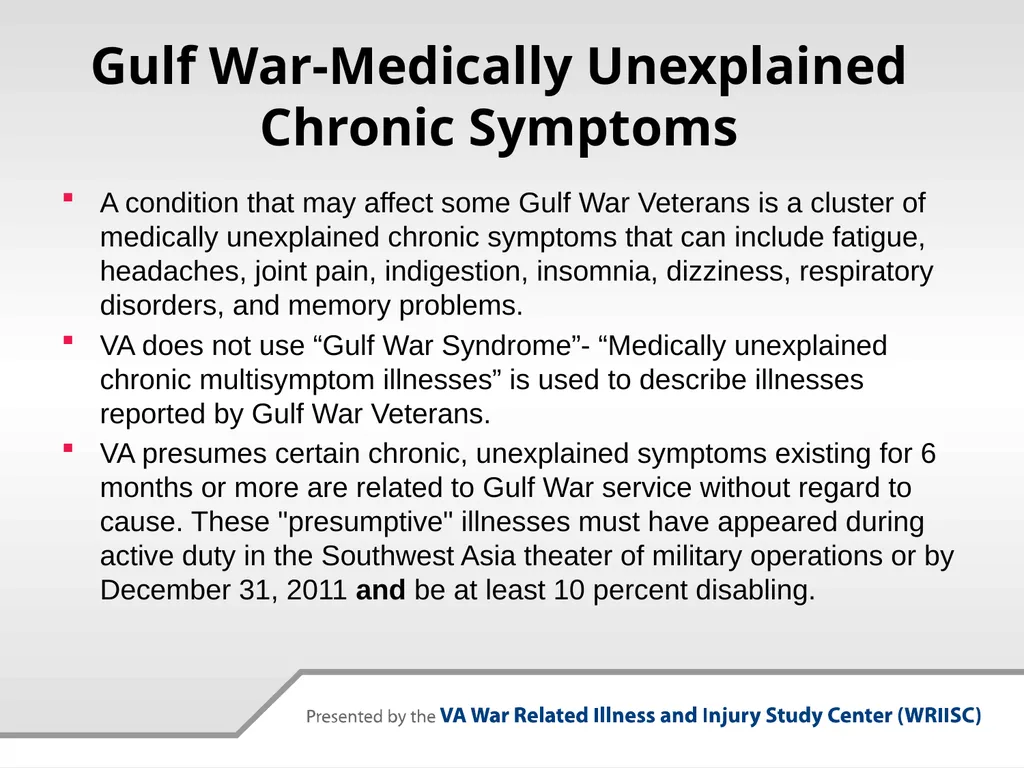 VA Presumptive Service Connected Conditions - slide 24 of 28