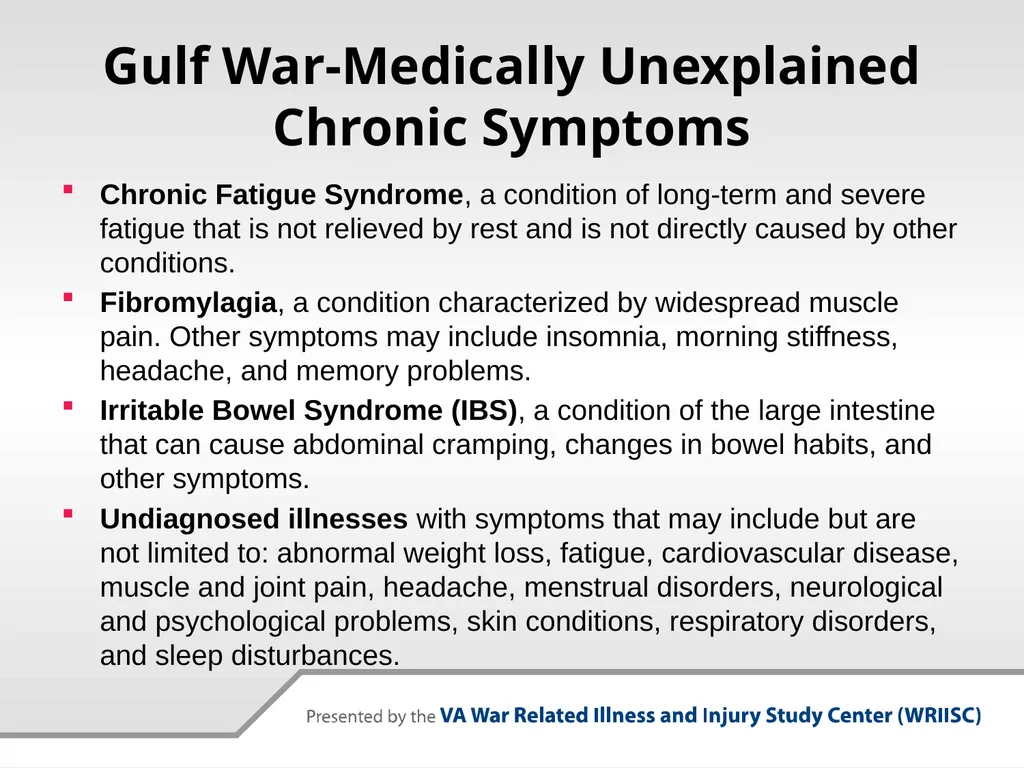 VA Presumptive Service Connected Conditions - slide 25 of 28