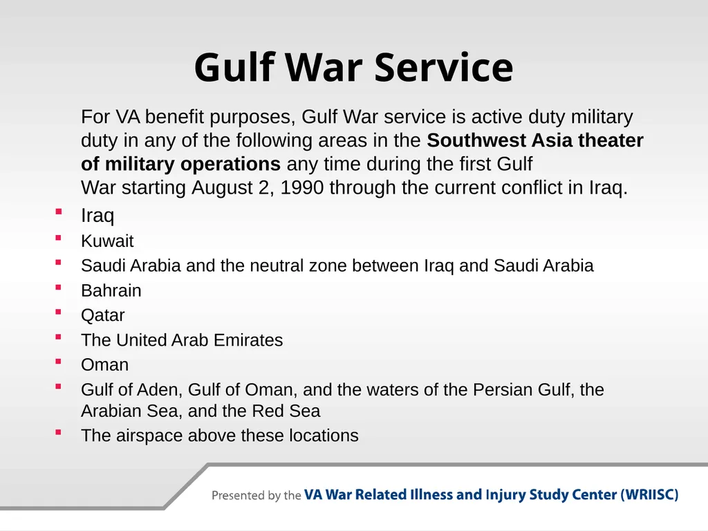 VA Presumptive Service Connected Conditions - slide 20 of 28