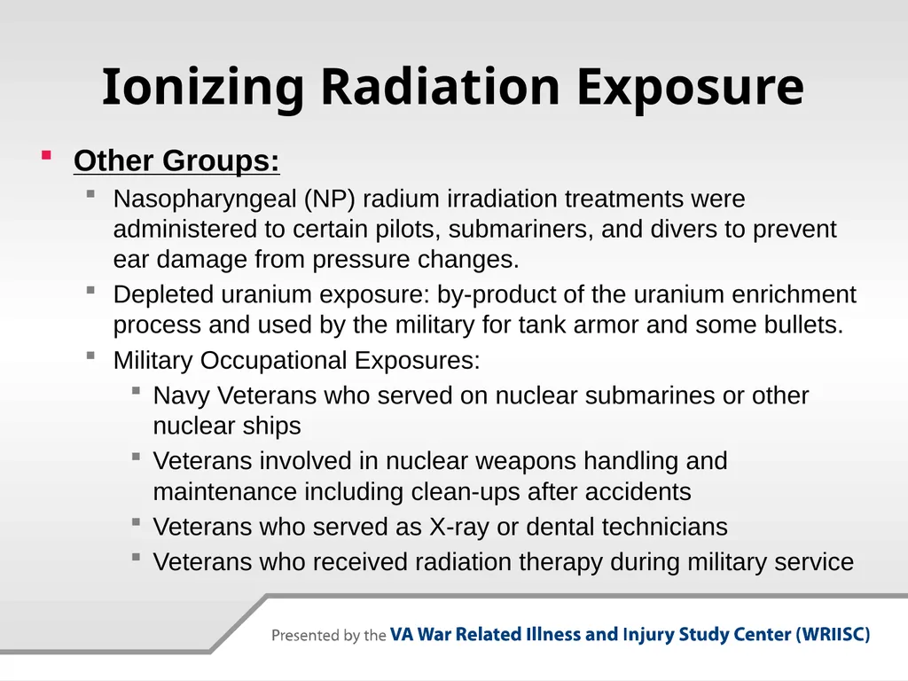 VA Presumptive Service Connected Conditions - slide 16 of 28