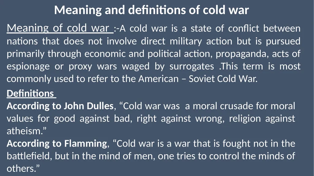 MEANING ,CAUSES AND IMPACT Meaning and definitions - slide 2 of 8