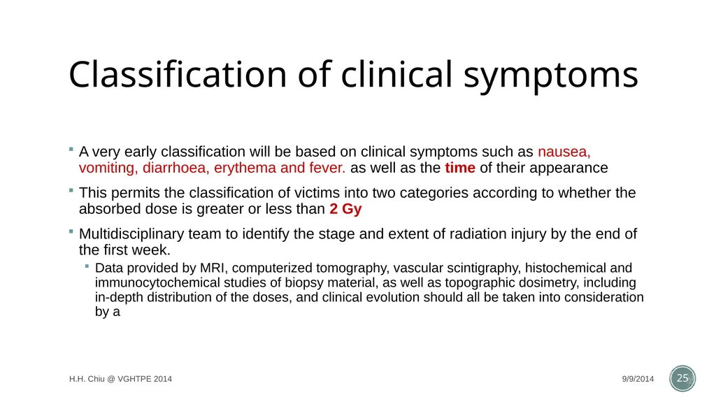Radiation accidents and their managements Intern - slide 25 of 35